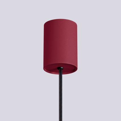 Lampadario a sospensione con filo HALO 1xG9/8W/230V diametro 12 cm rosso