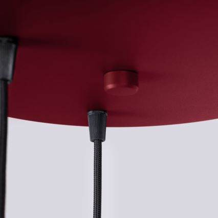 Lampadario a sospensione con filo HALO 3xG9/8W/230V diametro 25 cm rosso
