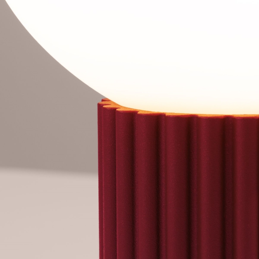 Lampada da tavolo HALO 1xG9/8W/230V diametro 12 cm rosso