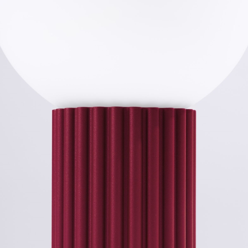 Lampada da tavolo HALO 1xG9/8W/230V diametro 12 cm rosso