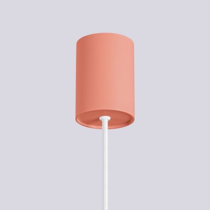 Lampadario a sospensione con filo HALO 1xG9/8W/230V diametro 12 cm rosa