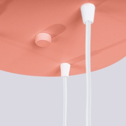 Lampadario a sospensione con filo HALO 3xG9/8W/230V diametro 25 cm rosa