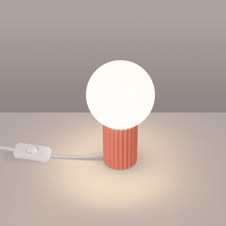 Lampada da tavolo HALO 1xG9/8W/230V diametro 12 cm rosa