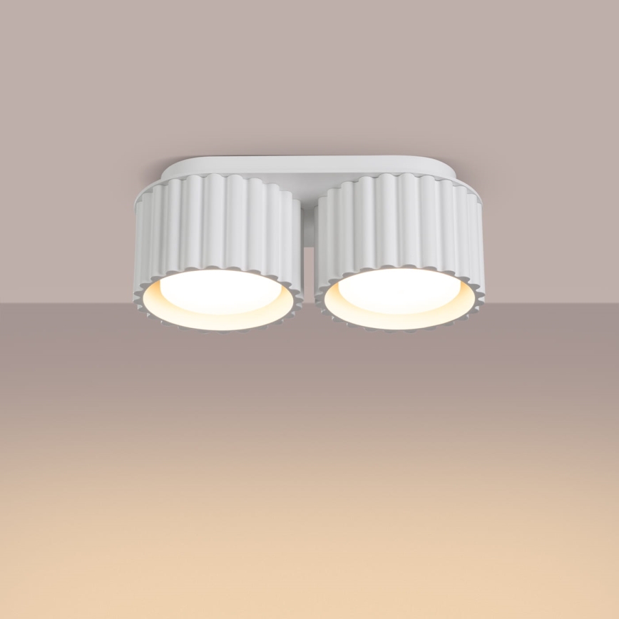 Faretto AURA 2xGX53/10W/230V bianco