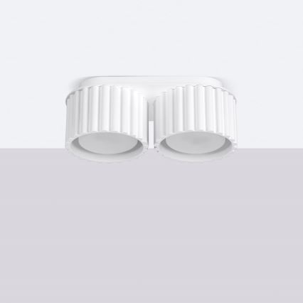 Faretto AURA 2xGX53/10W/230V bianco