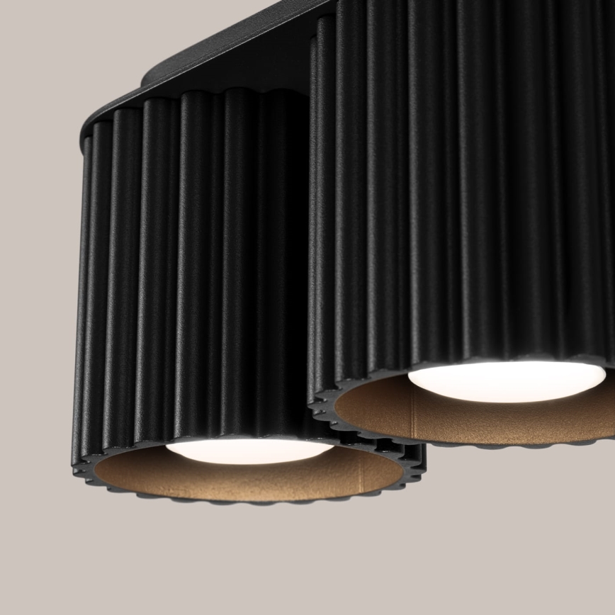 Faretto orientabile AURA 2xGU10/10W/230V nero