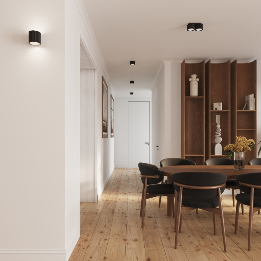 Faretto AURA 1xGX53/10W/230V 6 cm nero