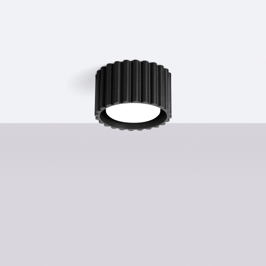 Faretto AURA 1xGX53/10W/230V Ø 10 cm nero