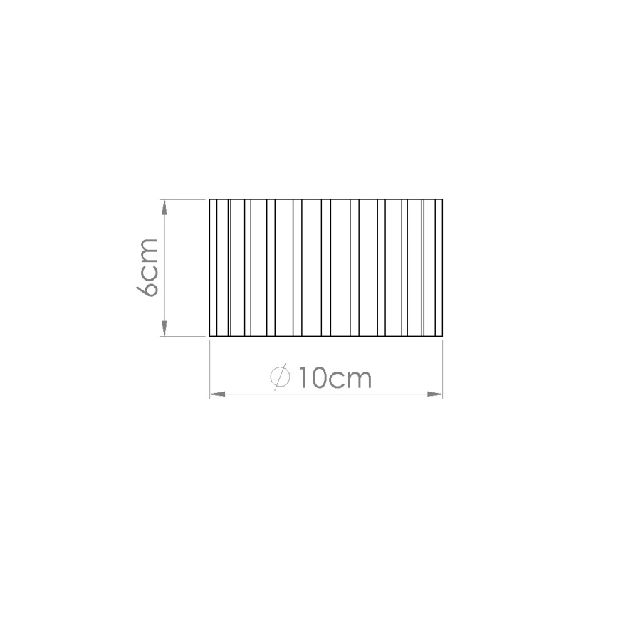 Faretto AURA 1xGX53/10W/230V Ø 10 cm nero