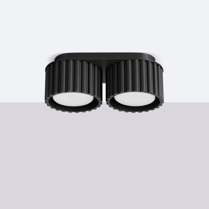 Faretto AURA 2xGX53/10W/230V nero