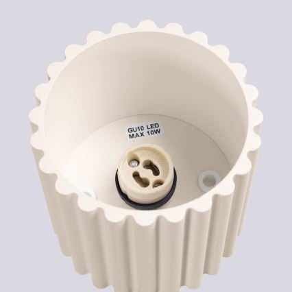 Faretto AURA 1xGU10/10W/230V Ø 10 cm crema