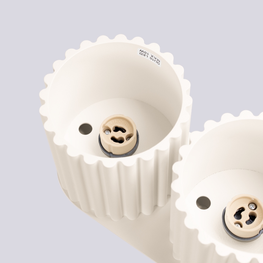 Faretto AURA 2xGU10/10W/230V colore crema