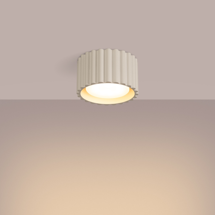 Faretto AURA 1xGX53/10W/230V Ø 10 cm crema