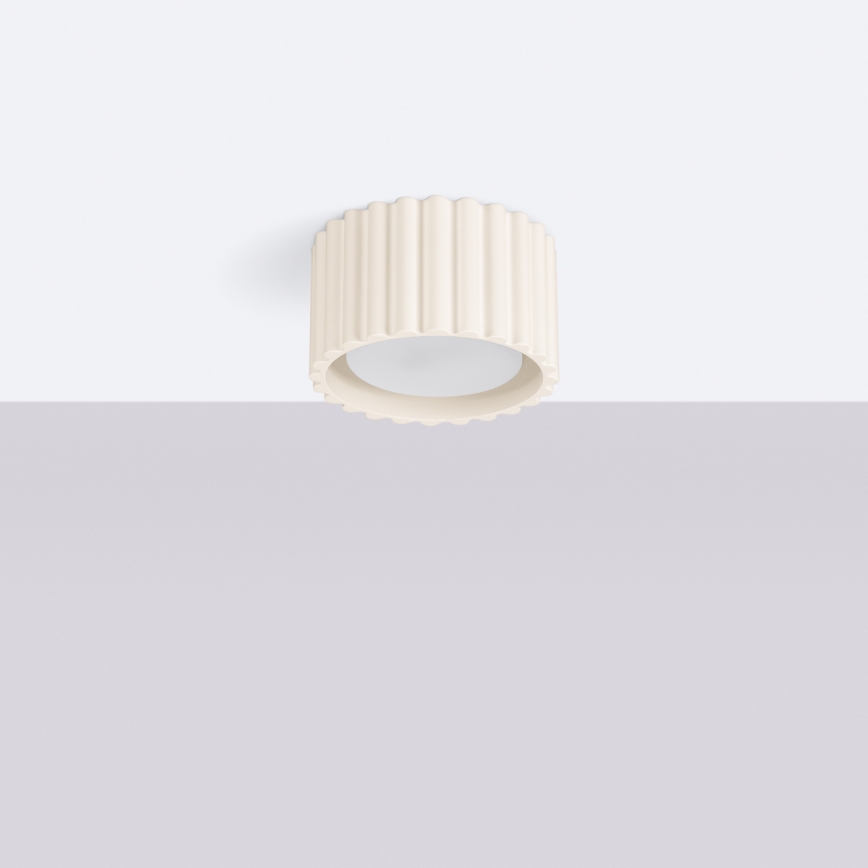 Faretto AURA 1xGX53/10W/230V Ø 10 cm crema