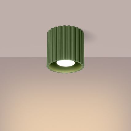 Faretto AURA 1xGU10/10W/230V Ø 10 cm verde