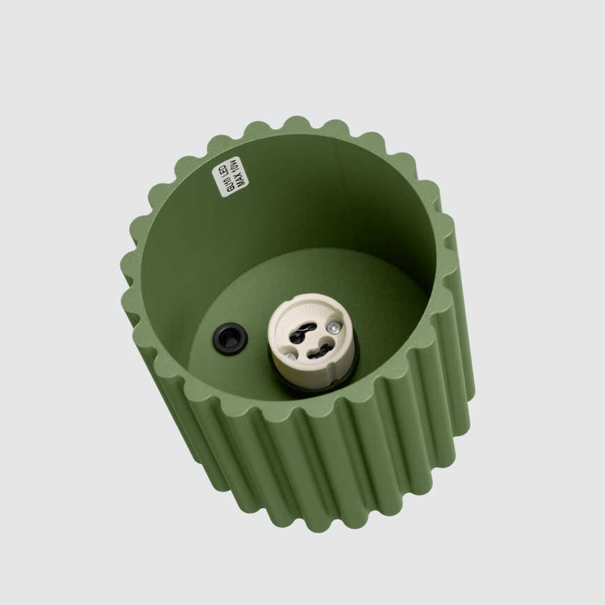 Faretto AURA 1xGU10/10W/230V Ø 10 cm verde