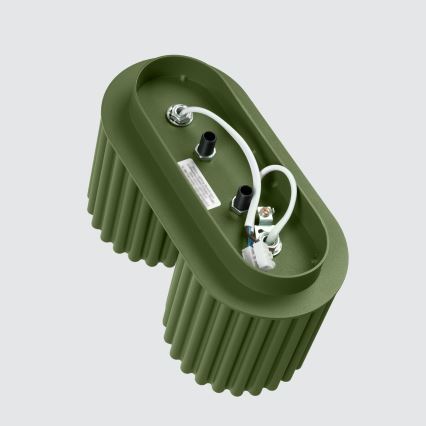 Faretto AURA 2xGU10/10W/230V verde