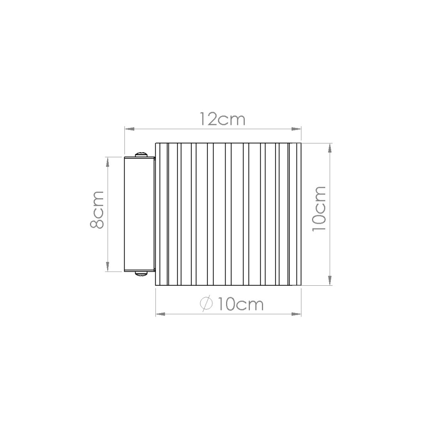 Lampada da parete AURA 1xG9/10W/230V verde
