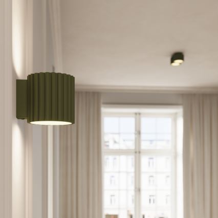 Faretto AURA 2xGX53/10W/230V verde