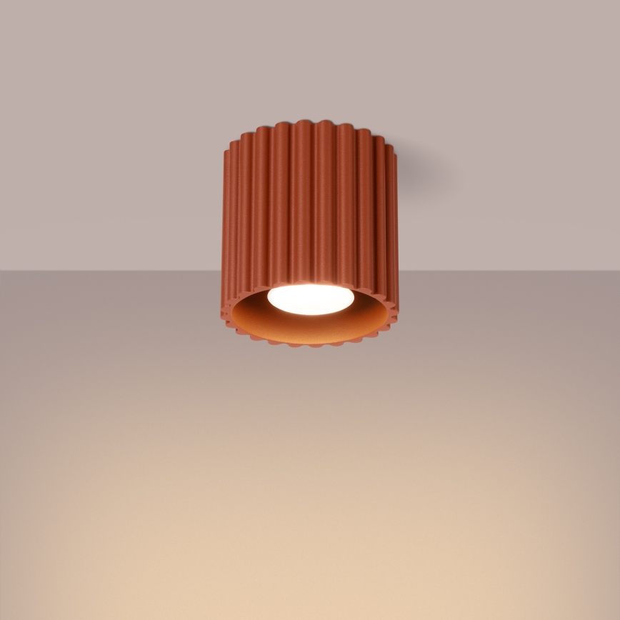 Faretto AURA 1xGU10/10W/230V Ø 10 cm arancione