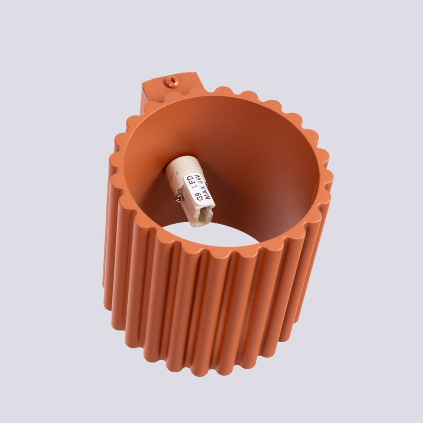 Applique da parete AURA 1xG9/10W/230V arancione