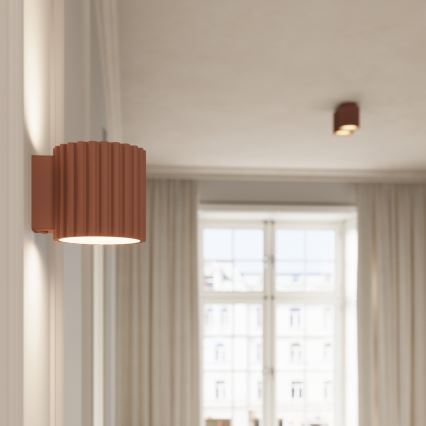 Faretto AURA 2xGU10/10W/230V marrone