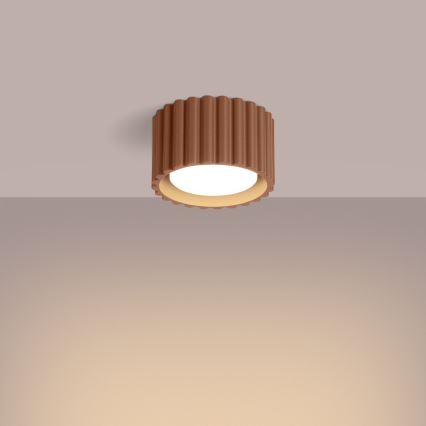 Faretto AURA 1xGX53/10W/230V Ø 10 cm marrone