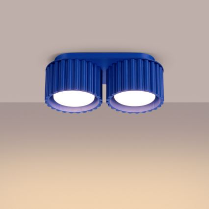 Faretto AURA 2xGX53/10W/230V blu
