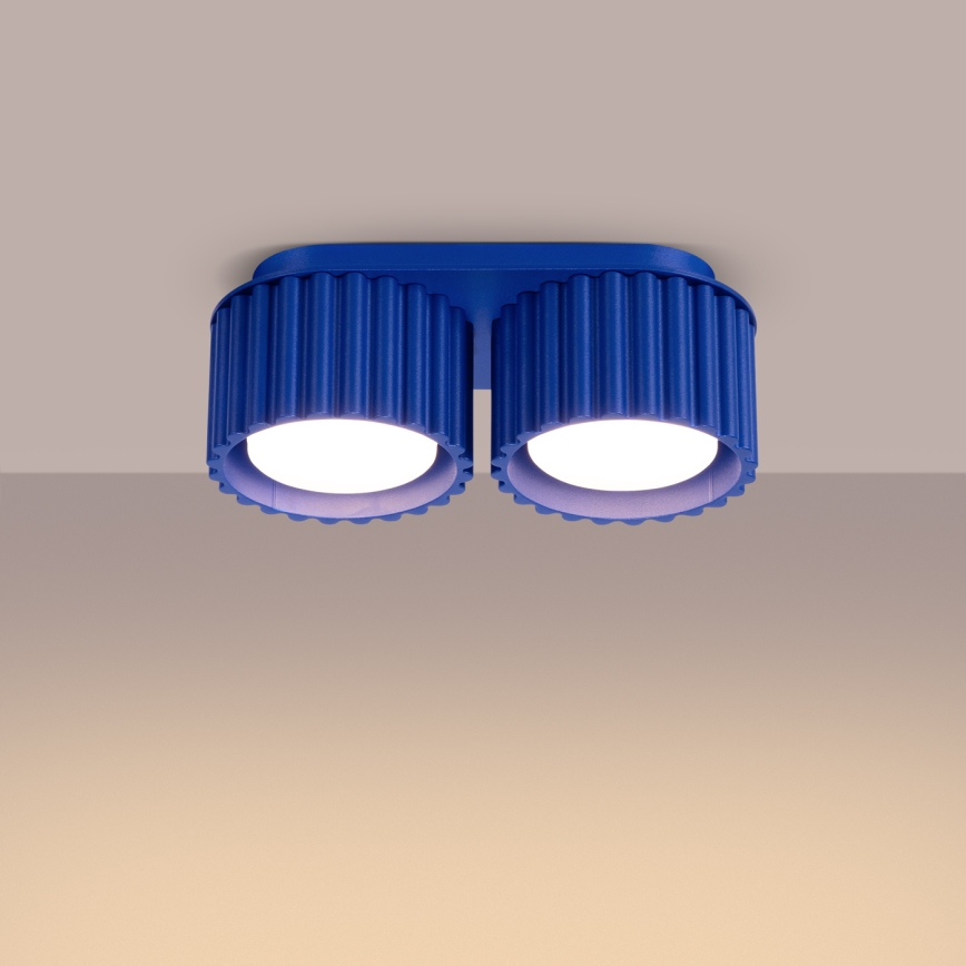 Faretto AURA 2xGX53/10W/230V blu