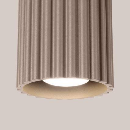 Faretto AURA 1xGU10/10W/230V Ø 10 cm taupe