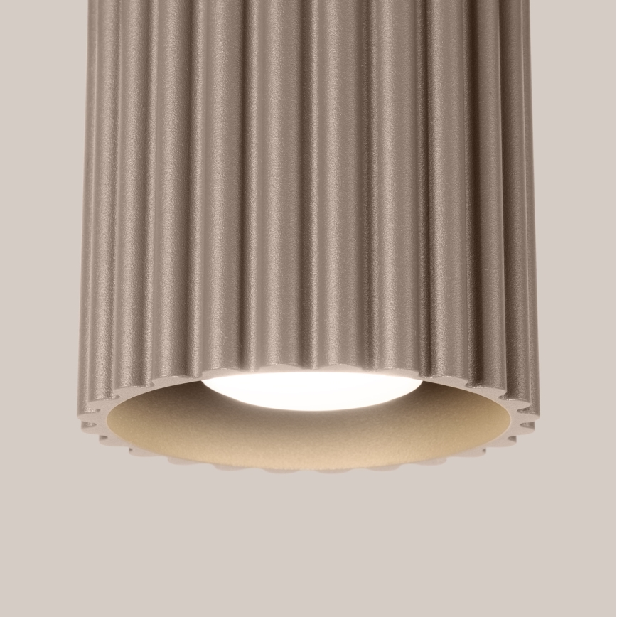 Faretto AURA 1xGU10/10W/230V Ø 10 cm taupe