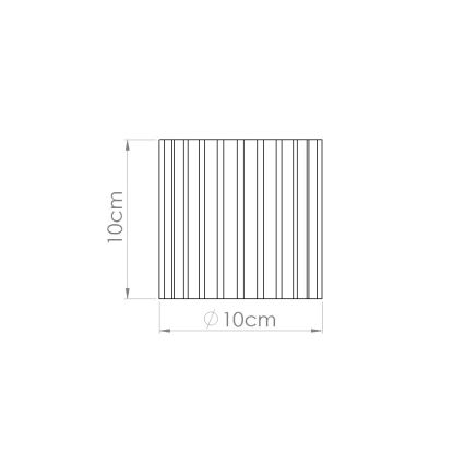 Faretto AURA 1xGU10/10W/230V Ø 10 cm taupe
