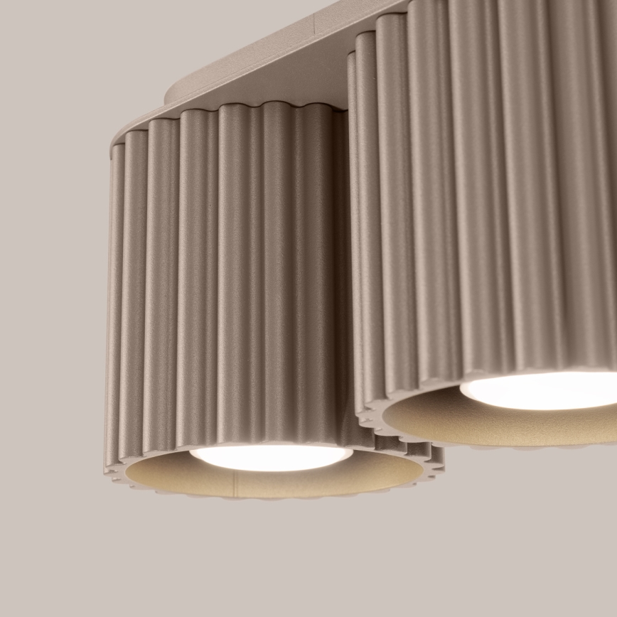Faretto AURA 2xGU10/10W/230V taupe