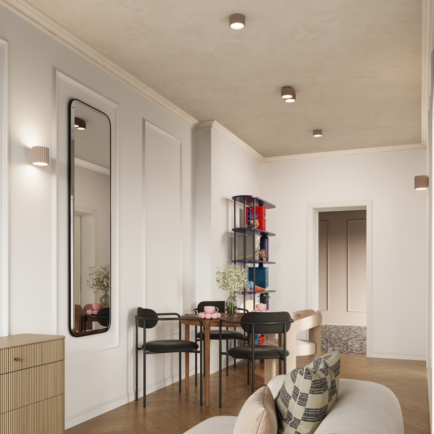 Faretto AURA 1xGX53/10W/230V 6 cm taupe