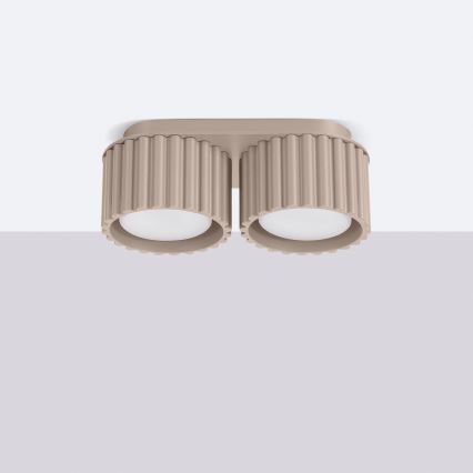 Faretto AURA 2xGX53/10W/230V taupe