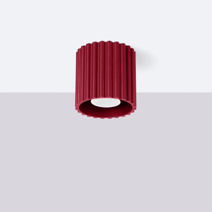 Faretto AURA 1xGU10/10W/230V Ø 10 cm rosso