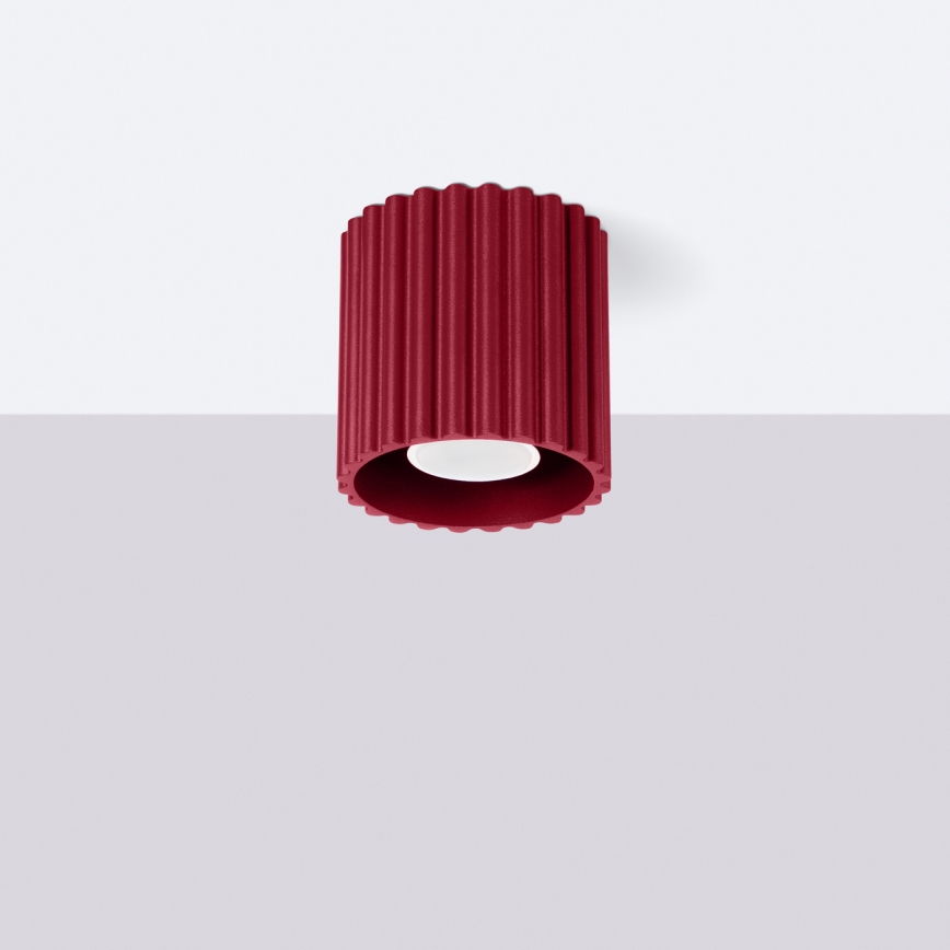 Faretto AURA 1xGU10/10W/230V Ø 10 cm rosso
