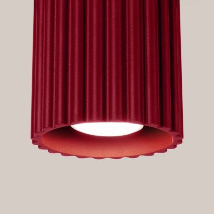 Faretto AURA 1xGU10/10W/230V Ø 10 cm rosso