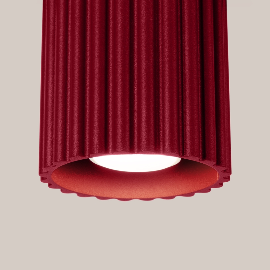 Faretto AURA 1xGU10/10W/230V Ø 10 cm rosso