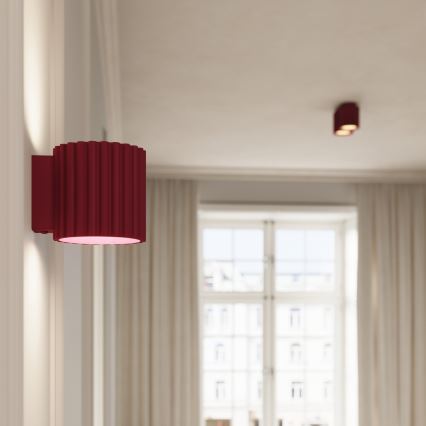 Faretto AURA 2xGU10/10W/230V rosso