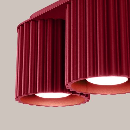 Faretto AURA 2xGU10/10W/230V rosso