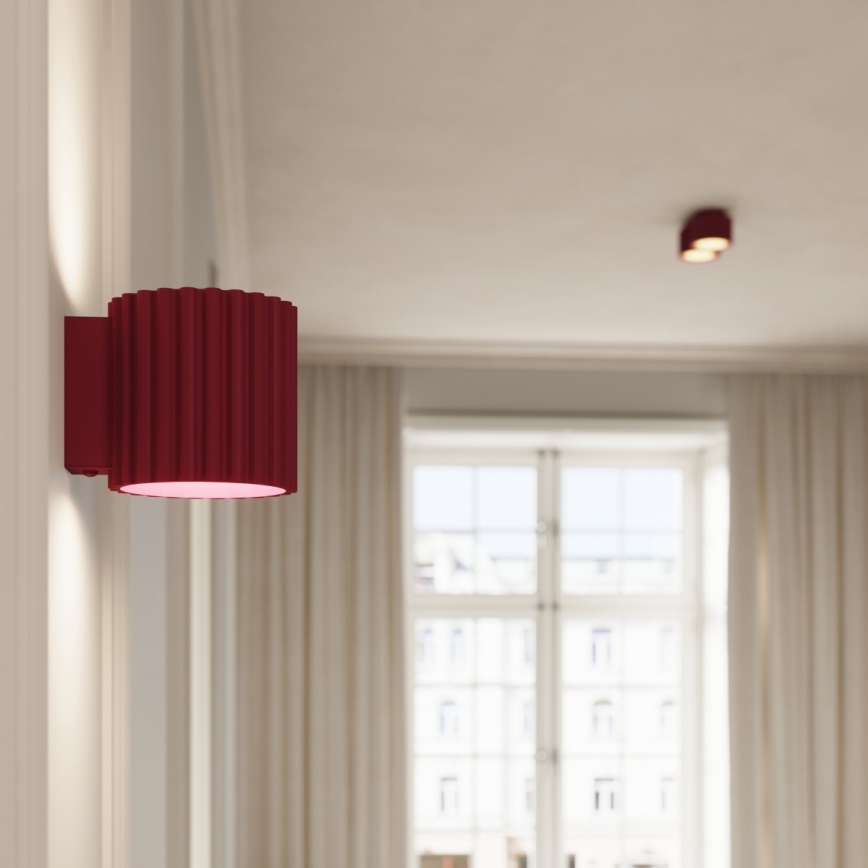 Faretto AURA 2xGX53/10W/230V rosso