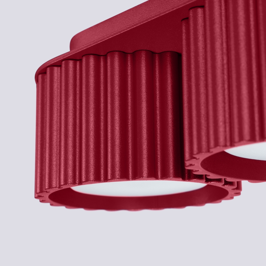 Faretto AURA 2xGX53/10W/230V rosso