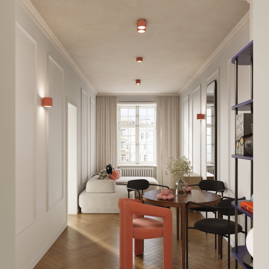 Faretto AURA 2xGX53/10W/230V rosa