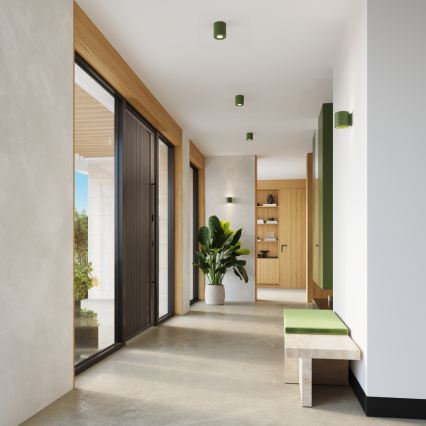 Faretto da parete ORBIS 1xG9/8W/230V cemento/verde