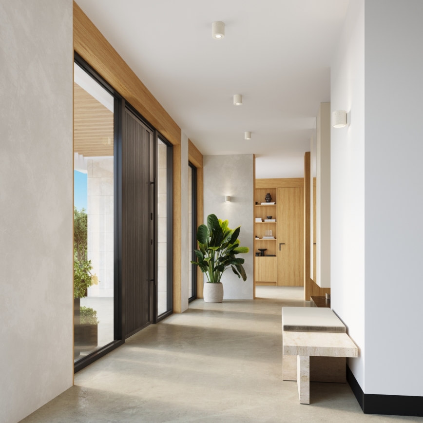 Faretto da parete ORBIS 1xG9/8W/230V cemento/crema