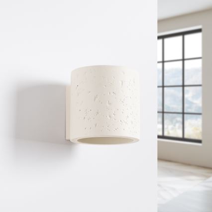 Faretto da parete ORBIS 1xG9/8W/230V cemento/crema