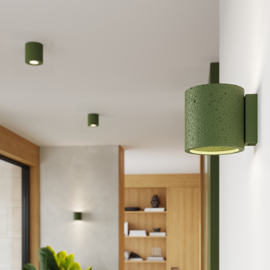 Faretto ORBIS 1xGU10/10W/230V cemento/verde