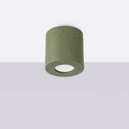 Faretto ORBIS 1xGU10/10W/230V cemento/verde