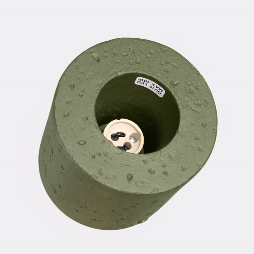 Faretto ORBIS 1xGU10/10W/230V cemento/verde